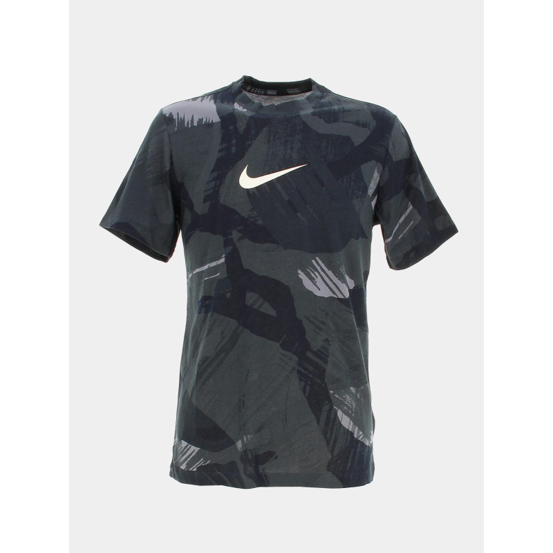 T-shirt de sport camouflage noir homme - Nike