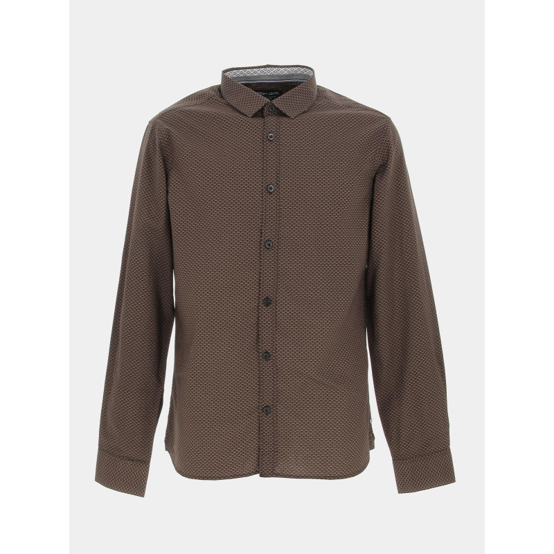 Chemise ebene marron homme - Teddy Smith