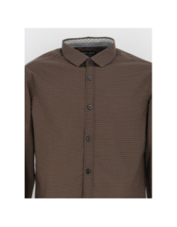 Chemise ebene marron homme - Teddy Smith