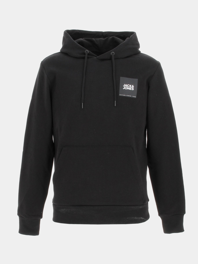 Sweat à capuche lock noir homme - Jack & Jones