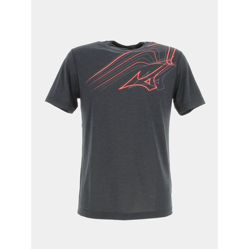 T-shirt core driven graphic noir homme - Mizuno