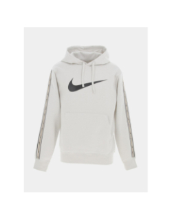 Sweat à capuche repeat blanc homme - Nike