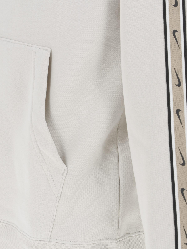 Sweat à capuche repeat blanc homme - Nike