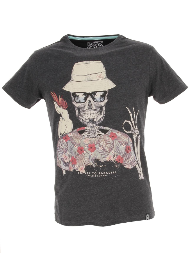 T-shirt modesto skull gris homme - La Maison Blaggio