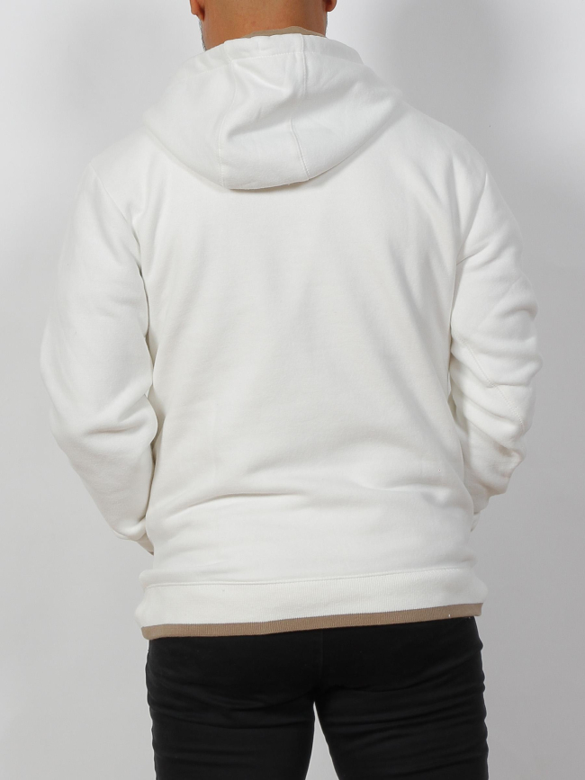 Sweat à capuche siclass blanc homme - Teddy Smith