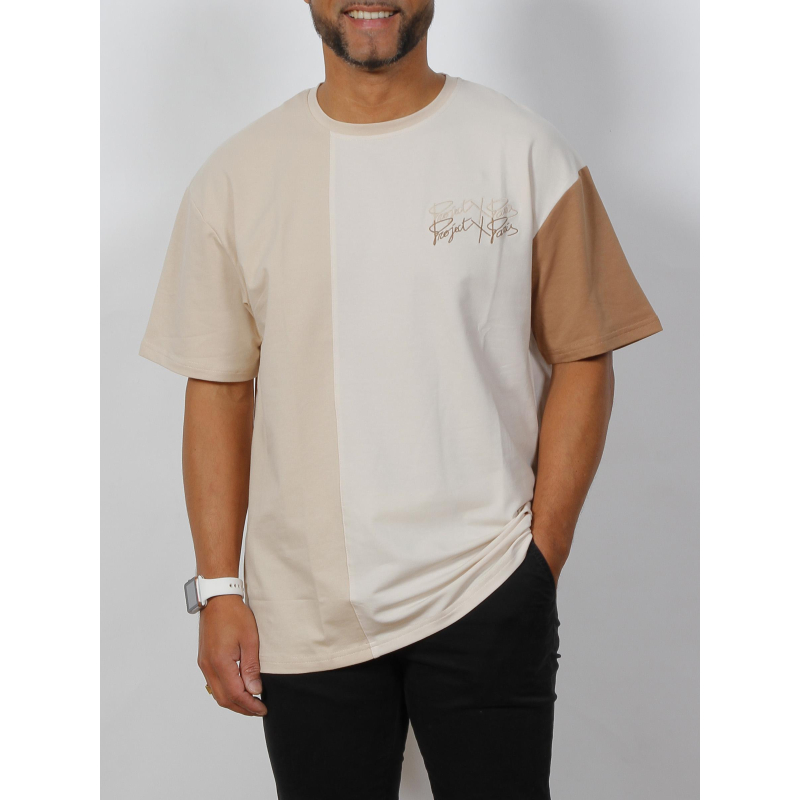 T-shirt mc color beige homme - Project X Paris