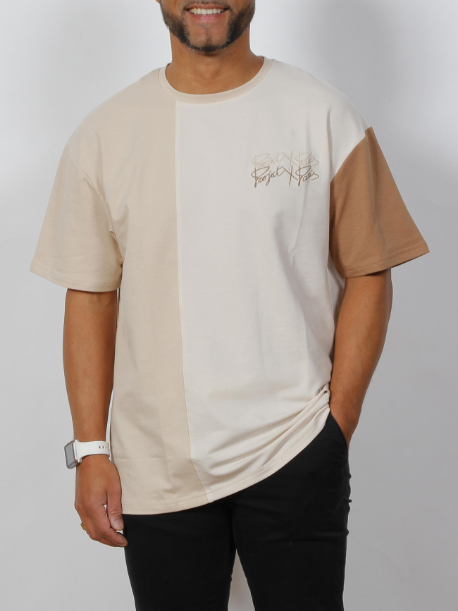 T-shirt mc color beige homme - Project X Paris