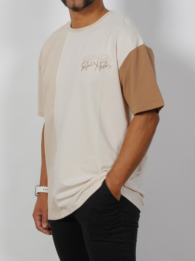T-shirt mc color beige homme - Project X Paris