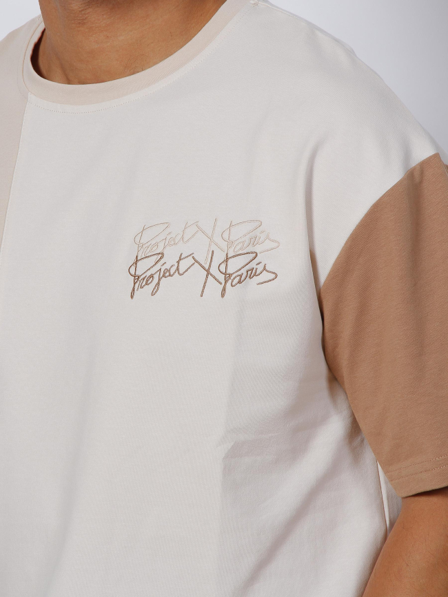 T-shirt mc color beige homme - Project X Paris