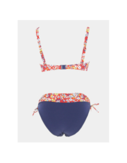 Maillot de bain 2 pièces zig zag rouge femme - Grain De Sable