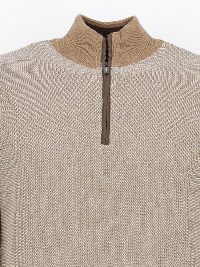 Pull fraction marron homme - Benson & Cherry