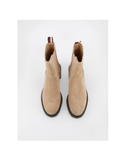 Boots à talons chelsea beige femme - Tommy Hilfiger