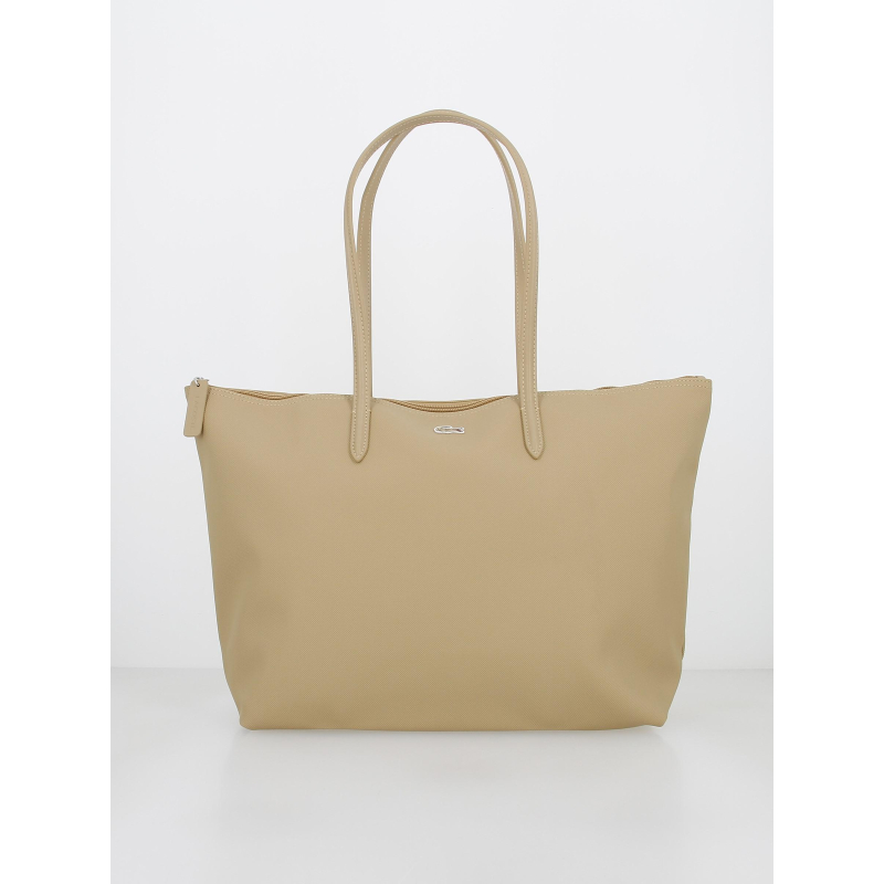 Sac shopping beige femme - Lacoste