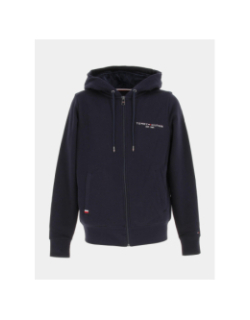 Sweat à capuche doublé bleu marine homme - Tommy Hilfiger