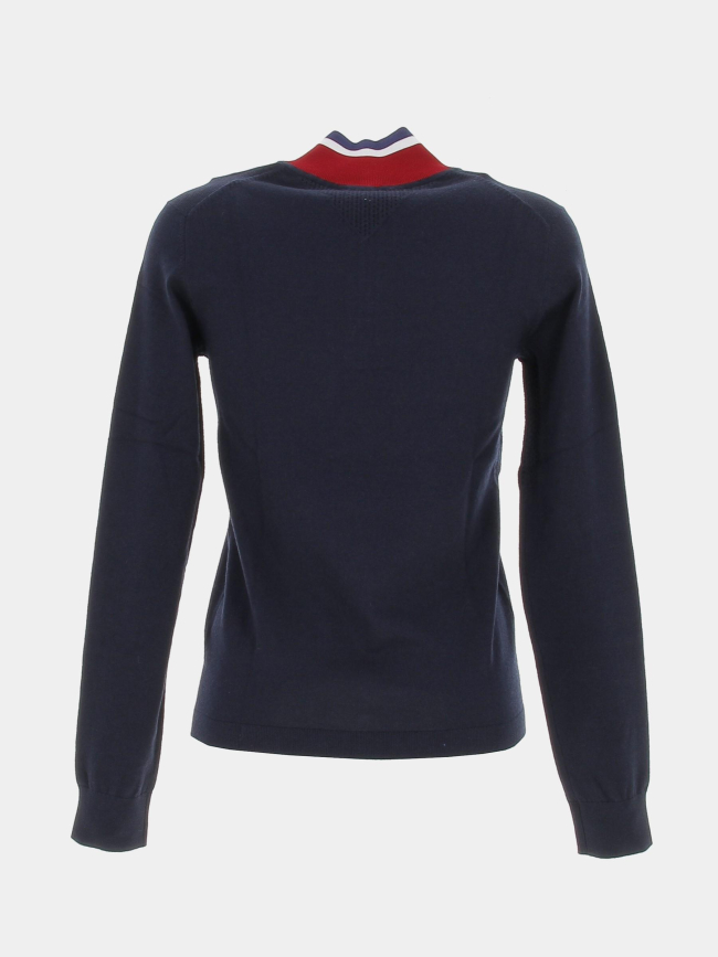 Pull slim merino bleu marine femme - Tommy Hilfiger
