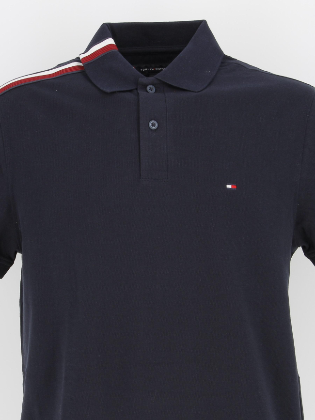 Polo global stripe bleu marine homme - Tommy Hilfiger