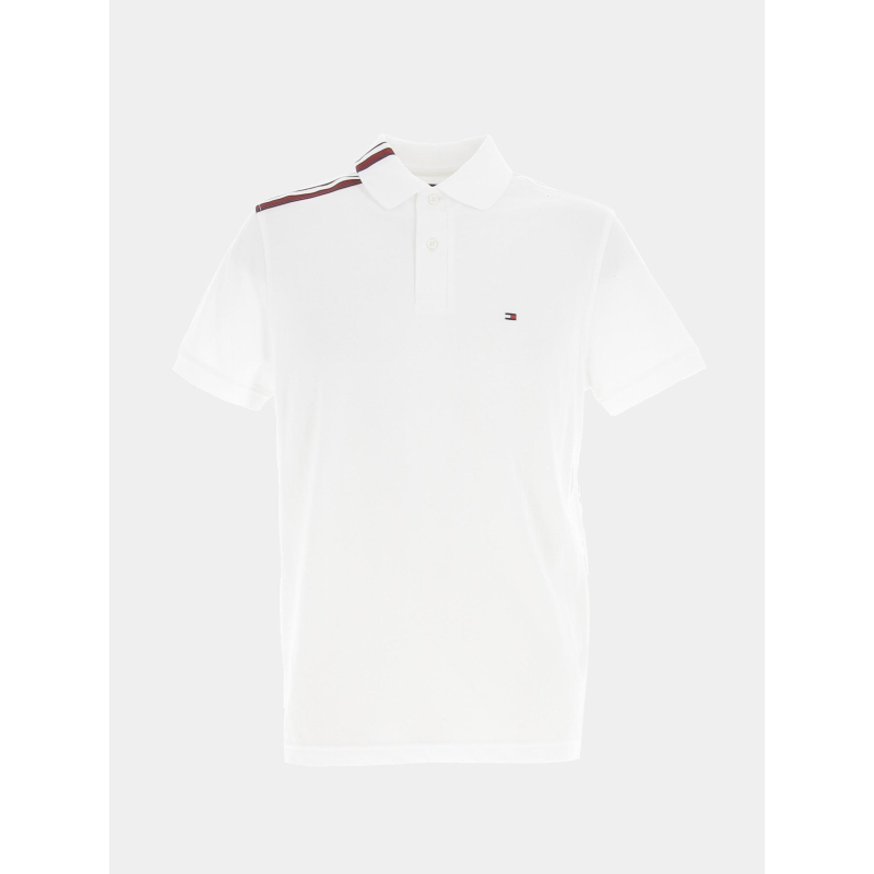 Polo global stripe blanc homme - Tommy Hilfiger