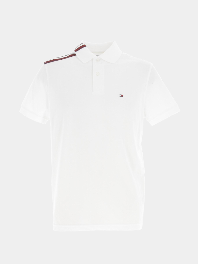 Polo global stripe blanc homme - Tommy Hilfiger