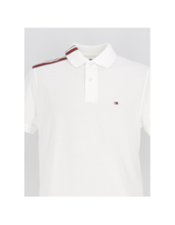 Polo global stripe blanc homme - Tommy Hilfiger