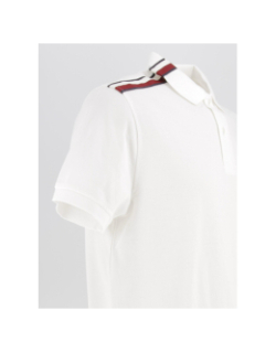 Polo global stripe blanc homme - Tommy Hilfiger