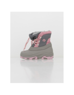 Bottes de neige waneta gris/rose enfant - Kimberfeel