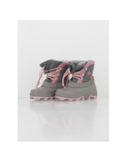 Bottes de neige waneta gris/rose enfant - Kimberfeel