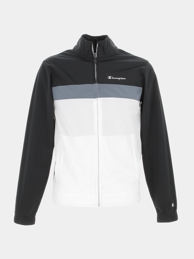 Survêtement veste zippée noir/blanc homme - Champion