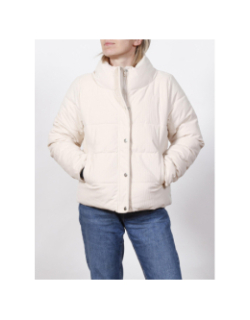 Blouson velours renatella beige femme - Deeluxe
