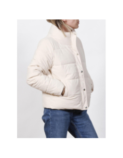 Blouson velours renatella beige femme - Deeluxe