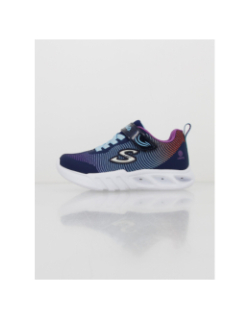 Baskets lumineuses fliker flash bleu fille - Skechers