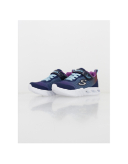 Baskets lumineuses fliker flash bleu fille - Skechers