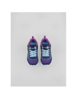 Baskets lumineuses fliker flash bleu fille - Skechers