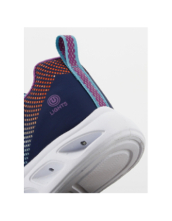 Baskets lumineuses fliker flash bleu fille - Skechers