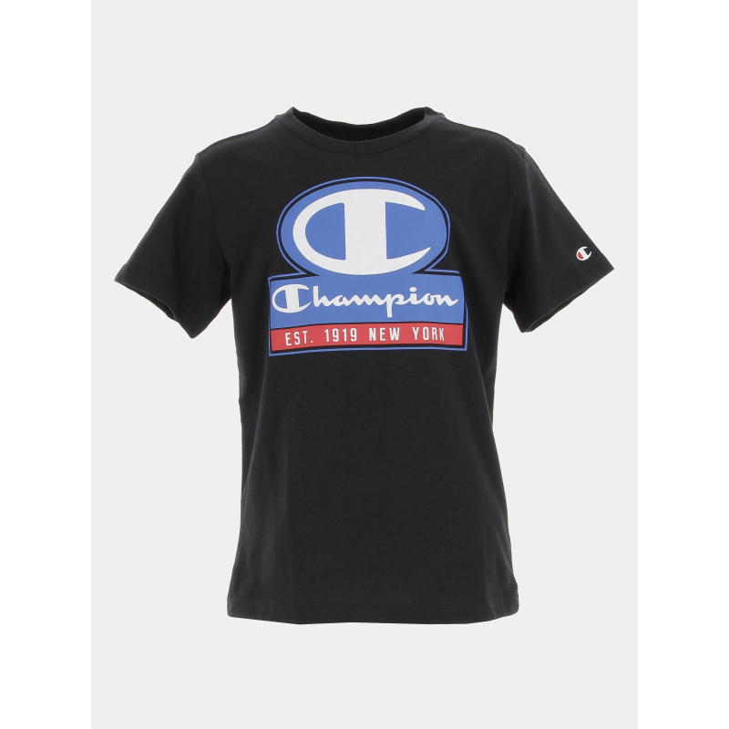 T-shirt crewneck noir garçon - Champion