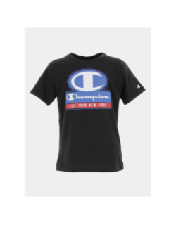 T-shirt crewneck noir garçon - Champion