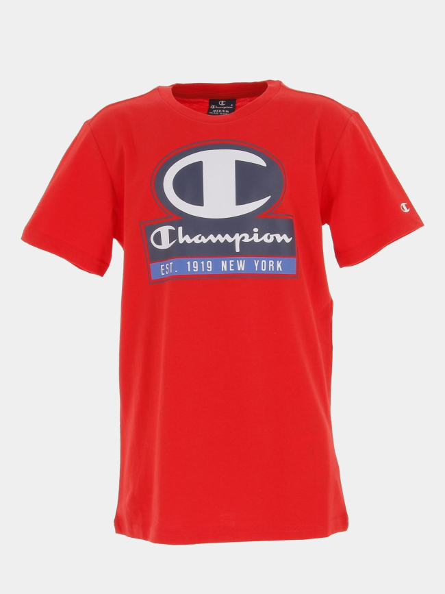 T-shirt crewneck rouge garçon - Champion