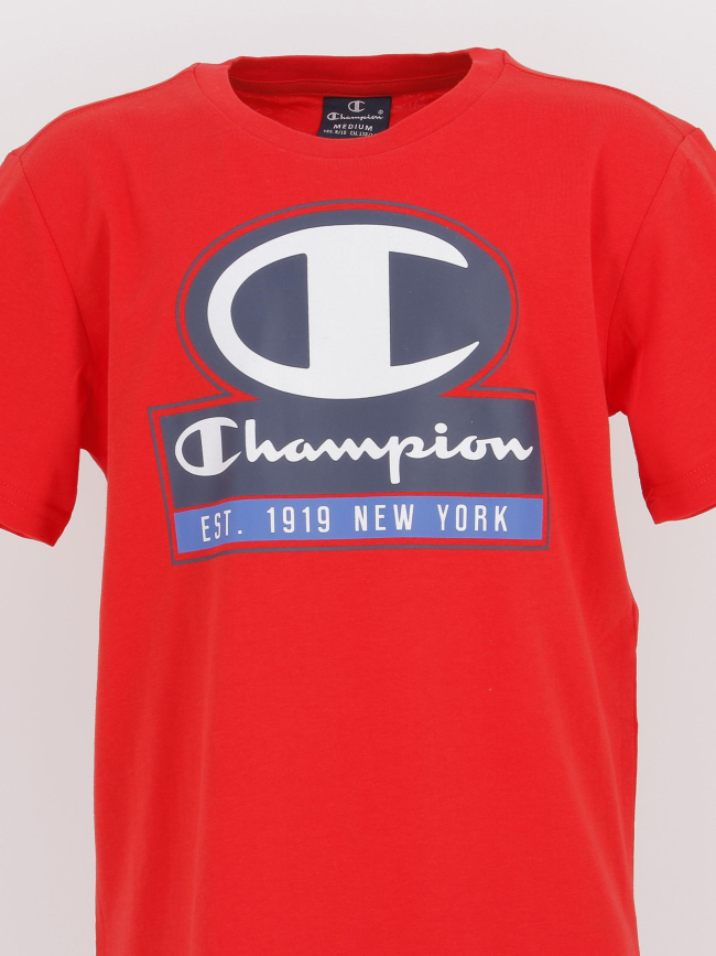 T-shirt crewneck rouge garçon - Champion