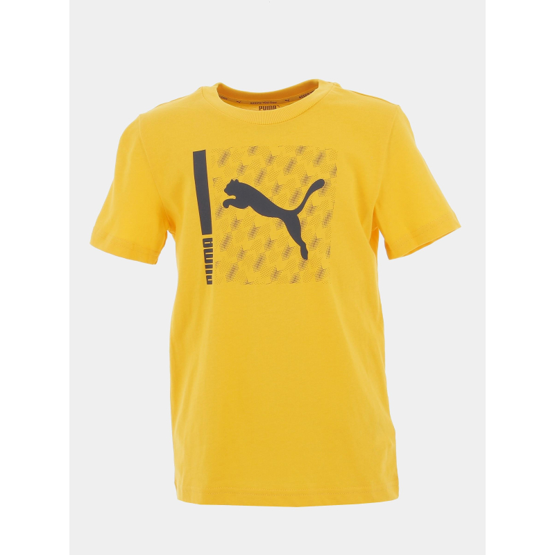 T-shirt activ spt jaune garçon - Puma