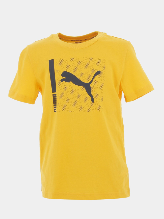 T-shirt activ spt jaune garçon - Puma