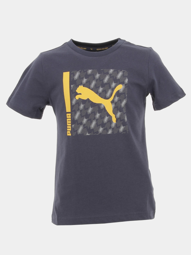 T-shirt active bleu marine garçon - Puma