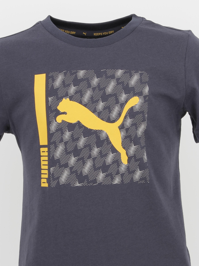 T-shirt active bleu marine garçon - Puma