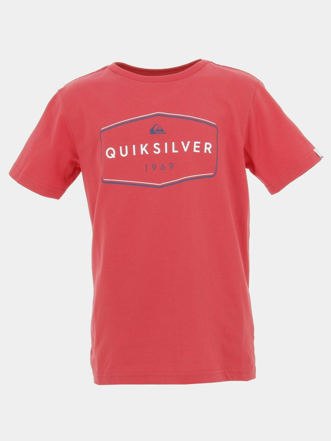 T-shirt flaxton rouge garçon - Quiksilver