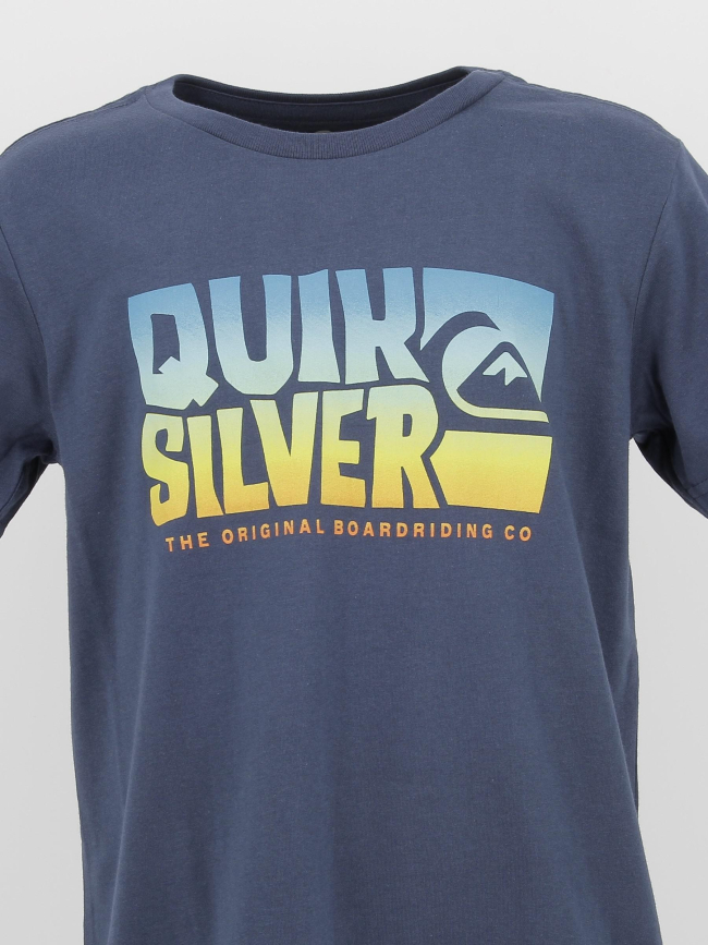 T-shirt smoke signal flaxton bleu marine garçon - Quiksilver
