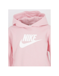 Sweat à capuche crop nsw club rose fille - Nike