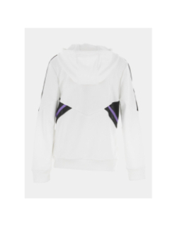 Sweat zippé à capuche real madrid blanc garçon - Adidas