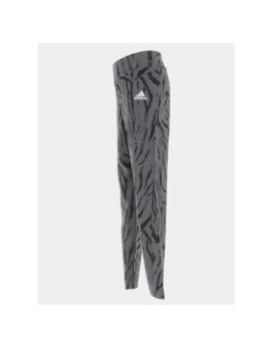 Legging de sport fi aop gris fille - Adidas
