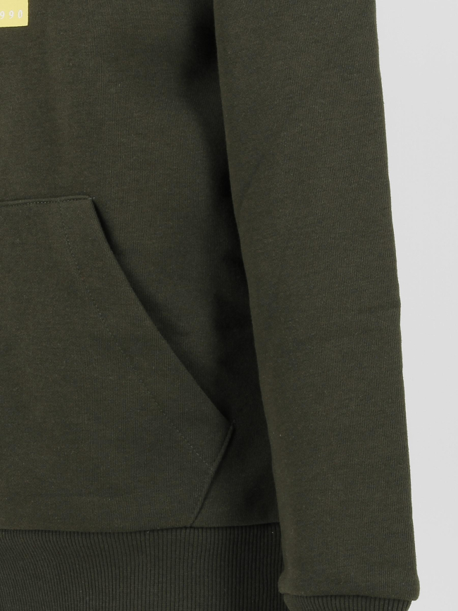 Sweat à capuche lock kaki garçon - Jack & Jones