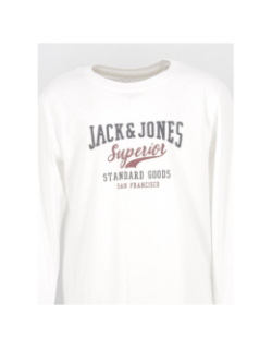 T-shirt manches longues superior blanc garçon - Jack & Jones