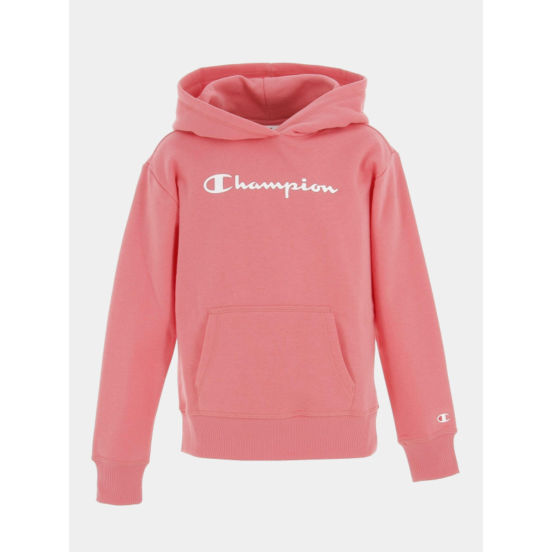 Sweat à capuche hooded rose fille - Champion