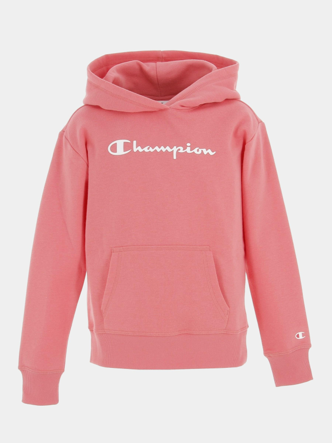 Sweat à capuche hooded rose fille - Champion